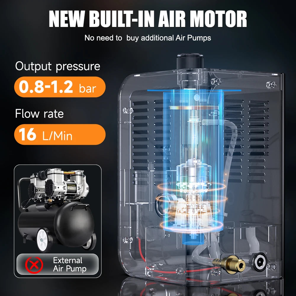 FOXWELL SD201 12V Car Smoke Leak EVAP Smoke Leak Tester Machine Vacuum Fuel Pipe Oil Leakage Detector Auto Diagnostic Tools - The Kings Lots
