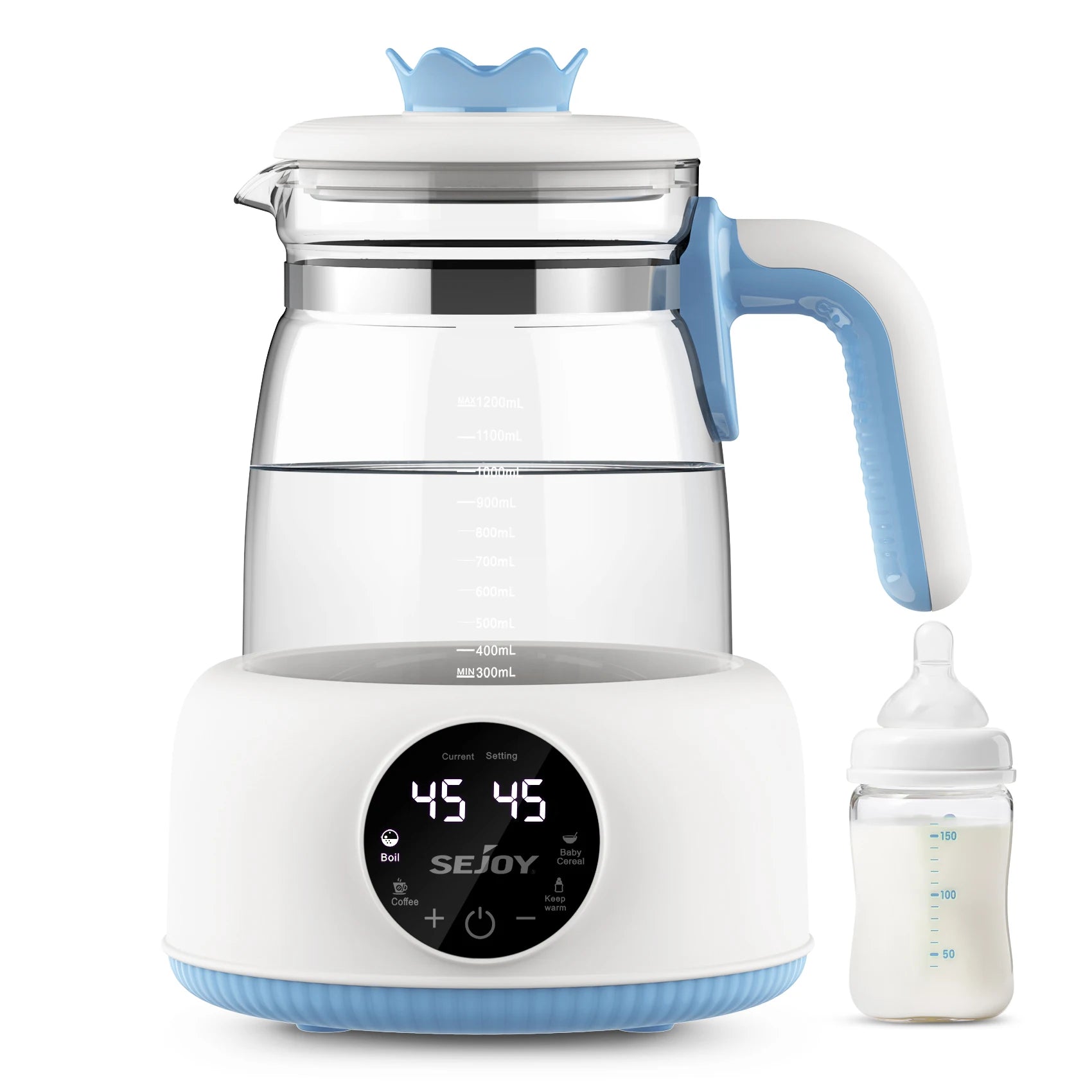 Sejoy Electric Milk Bottle Warmer  Infant Thermostatic Milk Modulator Baby Formula Kettle Automatic Warmer Feeding Bottle - The Kings Lots