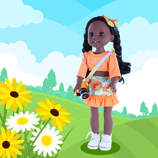 Fashionable Exquisite Girl Doll 15 Inch Birthday Gift Doll Delicate for Children Dress for Home Bedroom Simulated Decoration - The Kings Lots