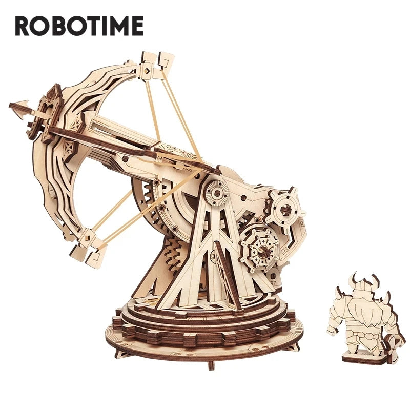 Robotime 3D Wooden Puzzle Medieval Siege Weapons Game KW401 KW801 - The Kings Lots