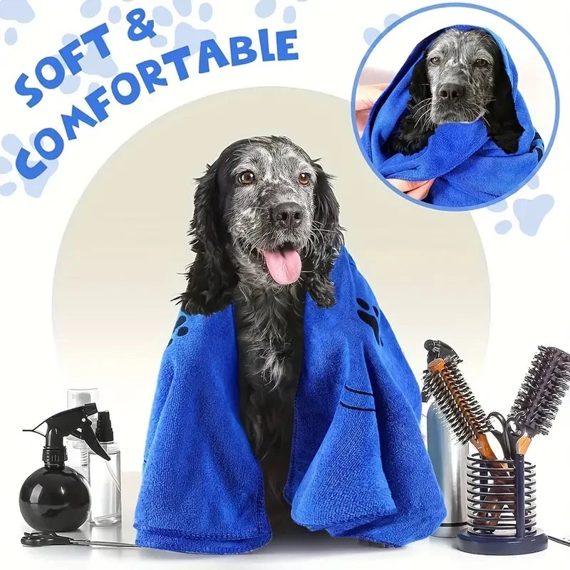 2pcs Soft Microfiber Dog Towels - Quick Dry, Absorbent Pet Bath & Grooming Towels For Dogs Dog Towels Pet Bath Drying Towels Dog - The Kings Lots