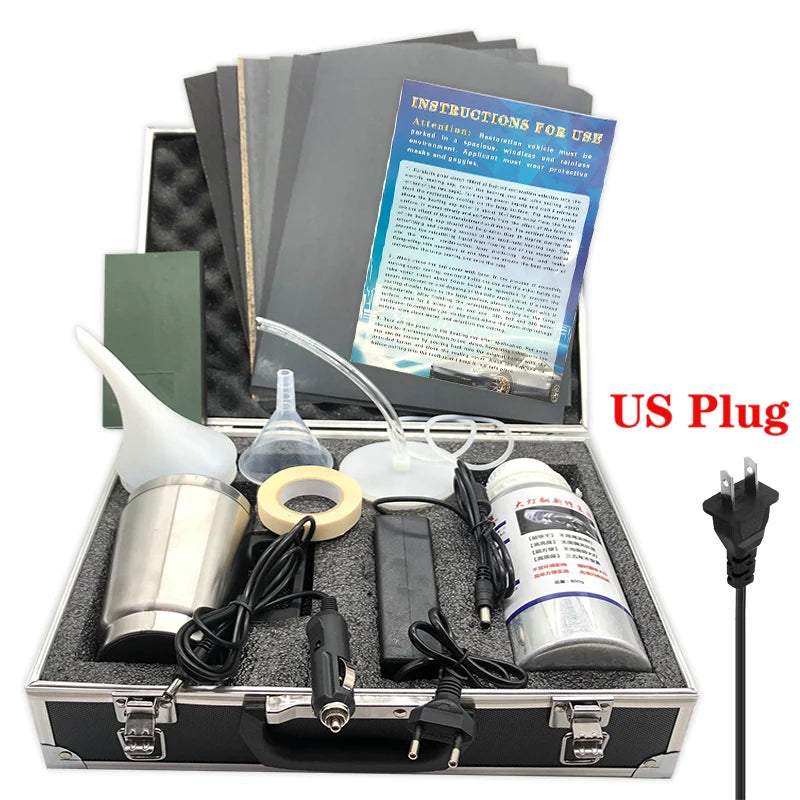 Car Headlight Polishing Kit 800ML Restoration Liquid Tool - The Kings Lots