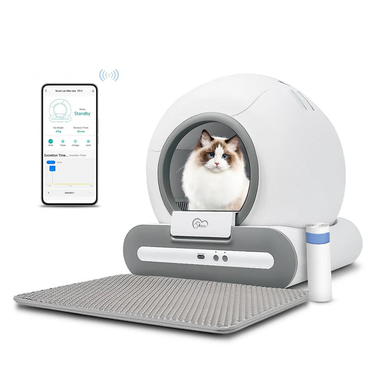 DOEL Automatic Cat Litter Box Self Cleaning for Large Cats - The Kings Lots