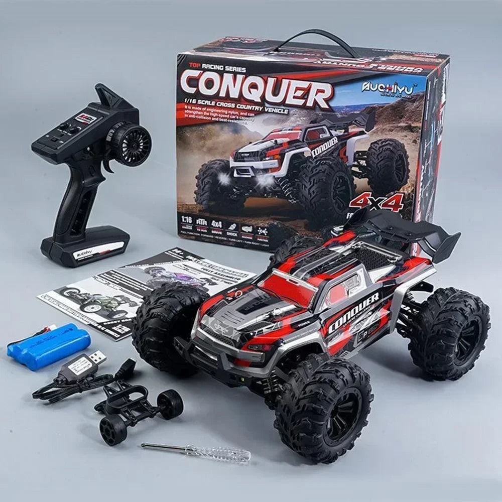 WLtoys 1:16 Scale Large RC Car 50km/h High Speed 4WD Toy - The Kings Lots