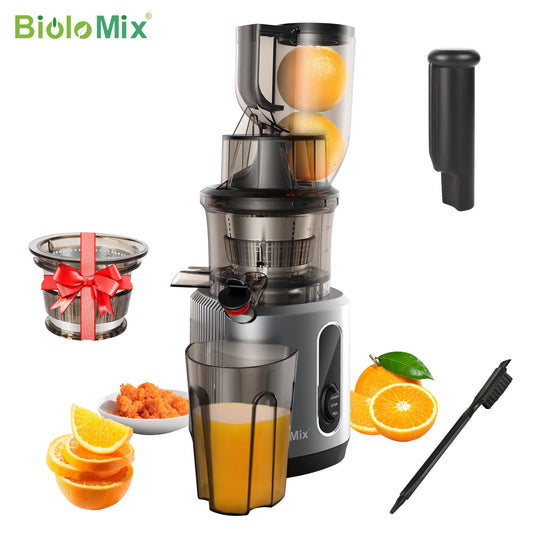 BioloMix Cold Press Juicer 75mm Feed Chute 200W Motor - The Kings Lots