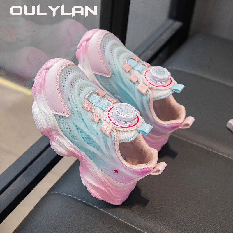 Fashion Kids Skate Shoes Spring Autumn Leather Sneakers - The Kings Lots