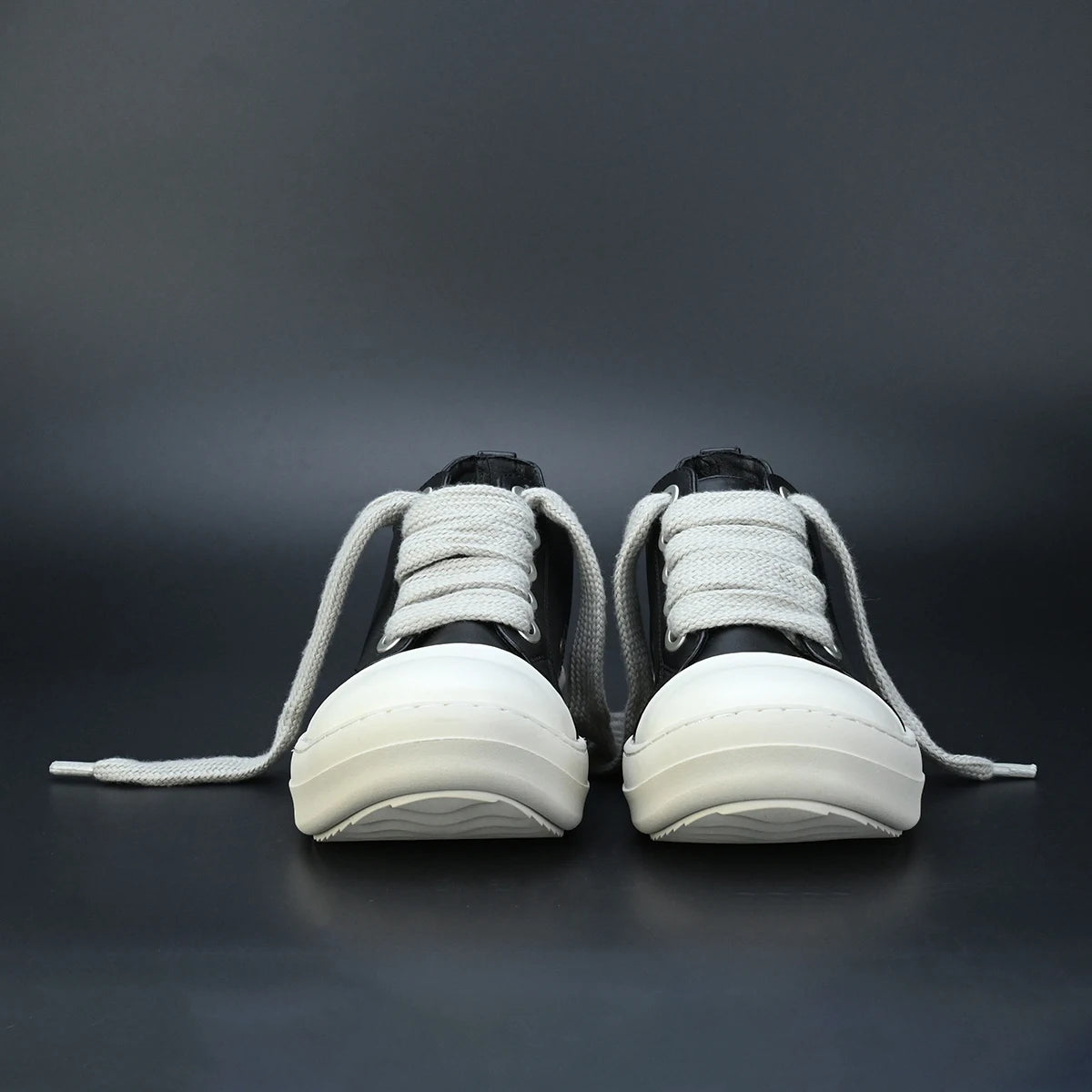 Men Shoe Black Canvas Low Top Women Sneaker OwensQuality - The Kings Lots