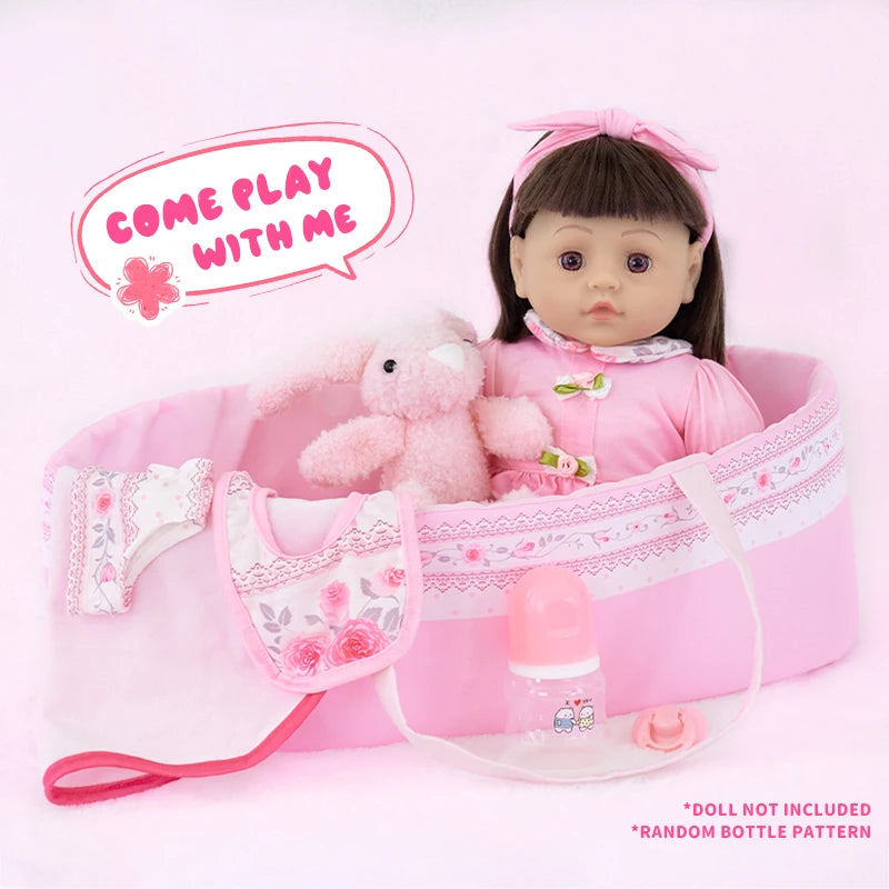 Lovely Pink Series Sleepwear set Doll Accessories Clothes Swimwear Mini Bow Dress For Rebirth Doll 18Inch Baby Doll DIY Toy Gift - The Kings Lots