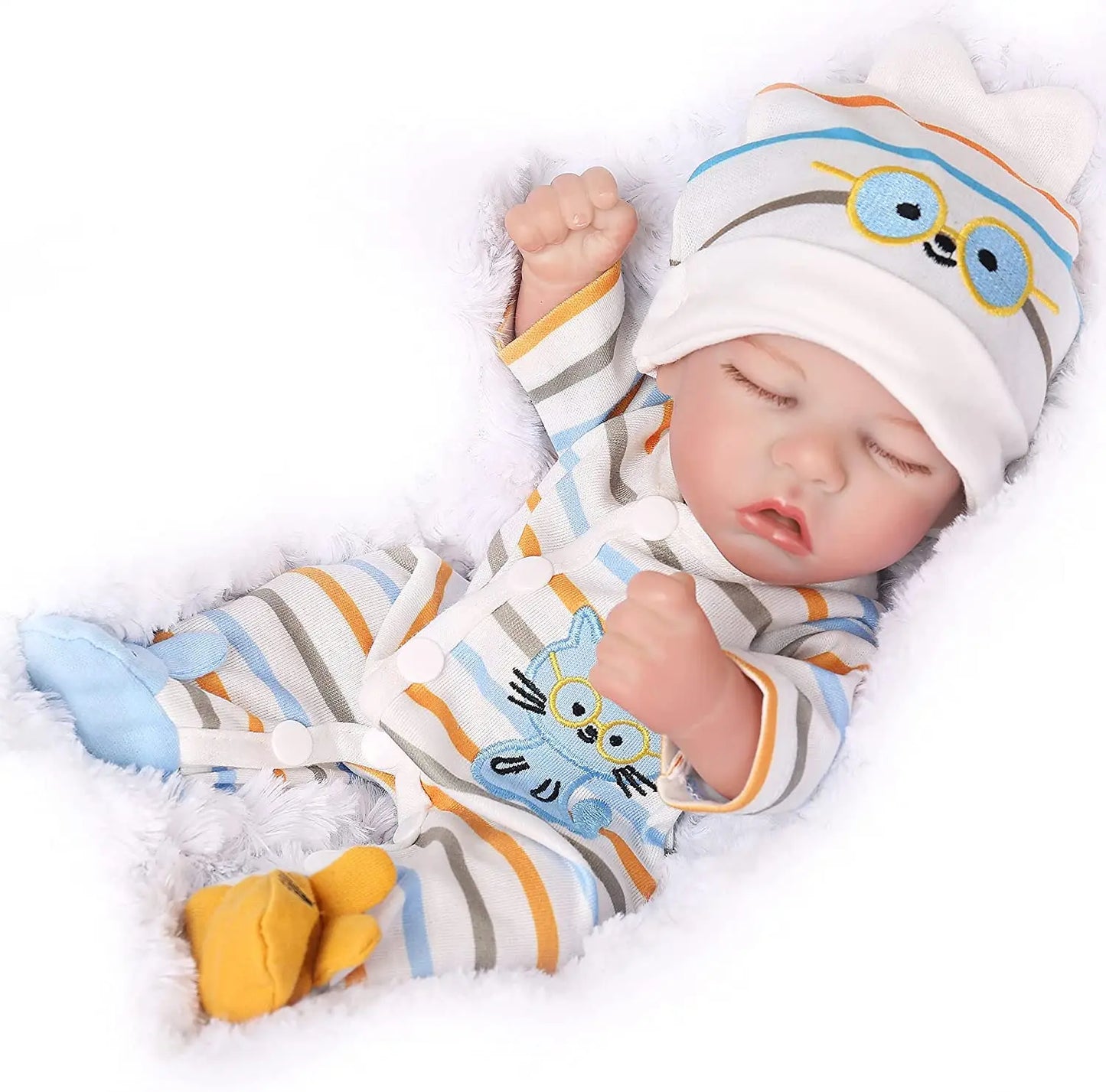 Reborn Baby Dolls - 12 Inch Realistic Sleeping Doll for Kids - The Kings Lots