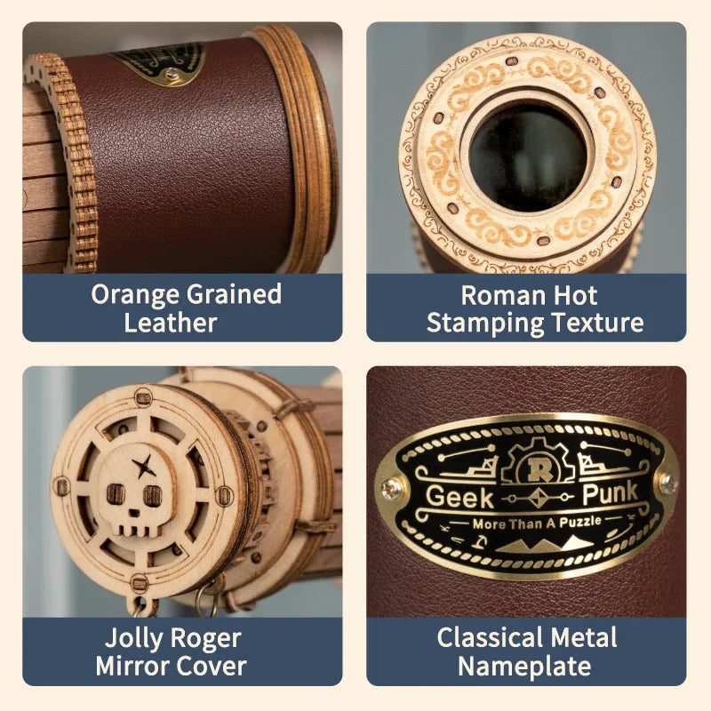 Robotime ROKR Monocular Telescope 3D Wooden Puzzle Game - The Kings Lots