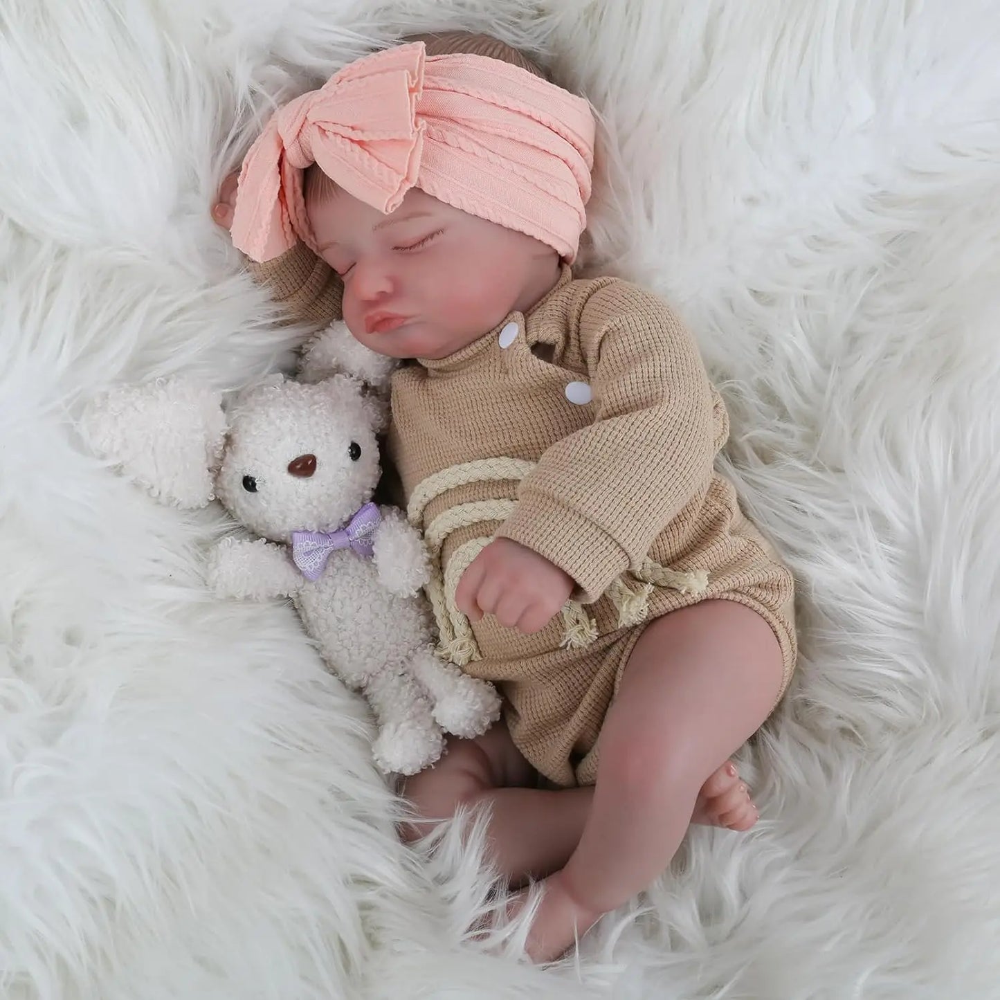 Lifelike Reborn Baby Dolls 20 Inch Sleeping Realistic Newborn - The Kings Lots