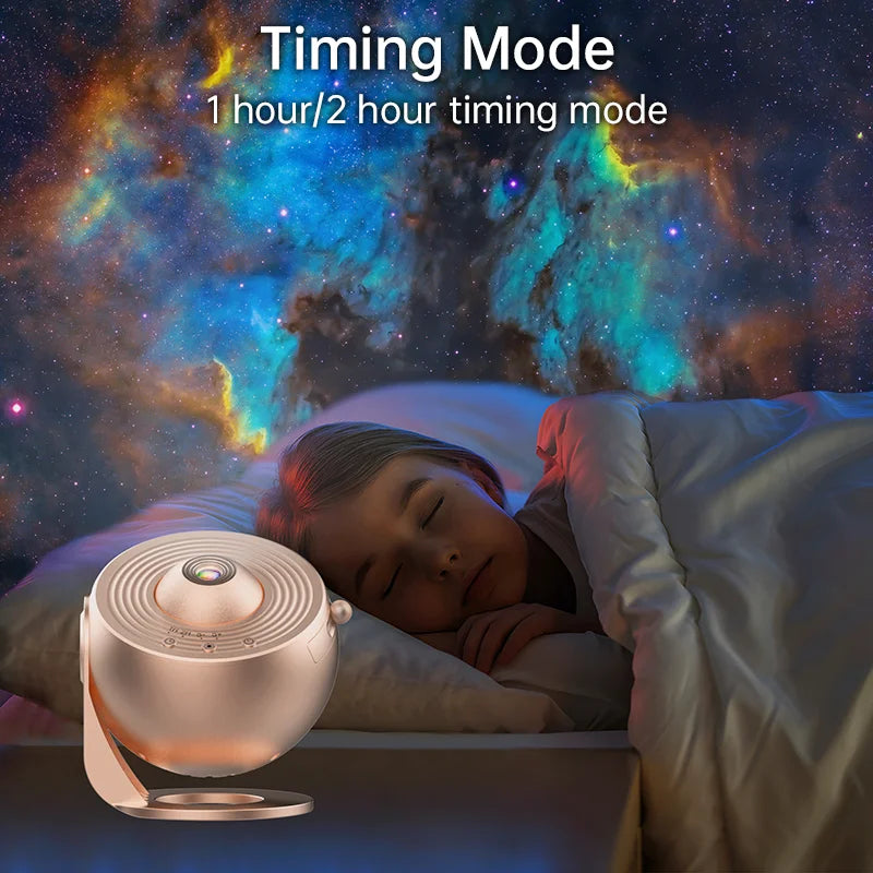 Night Light Galaxy Projector Rotate Planetarium Lamp For Gifts - The Kings Lots