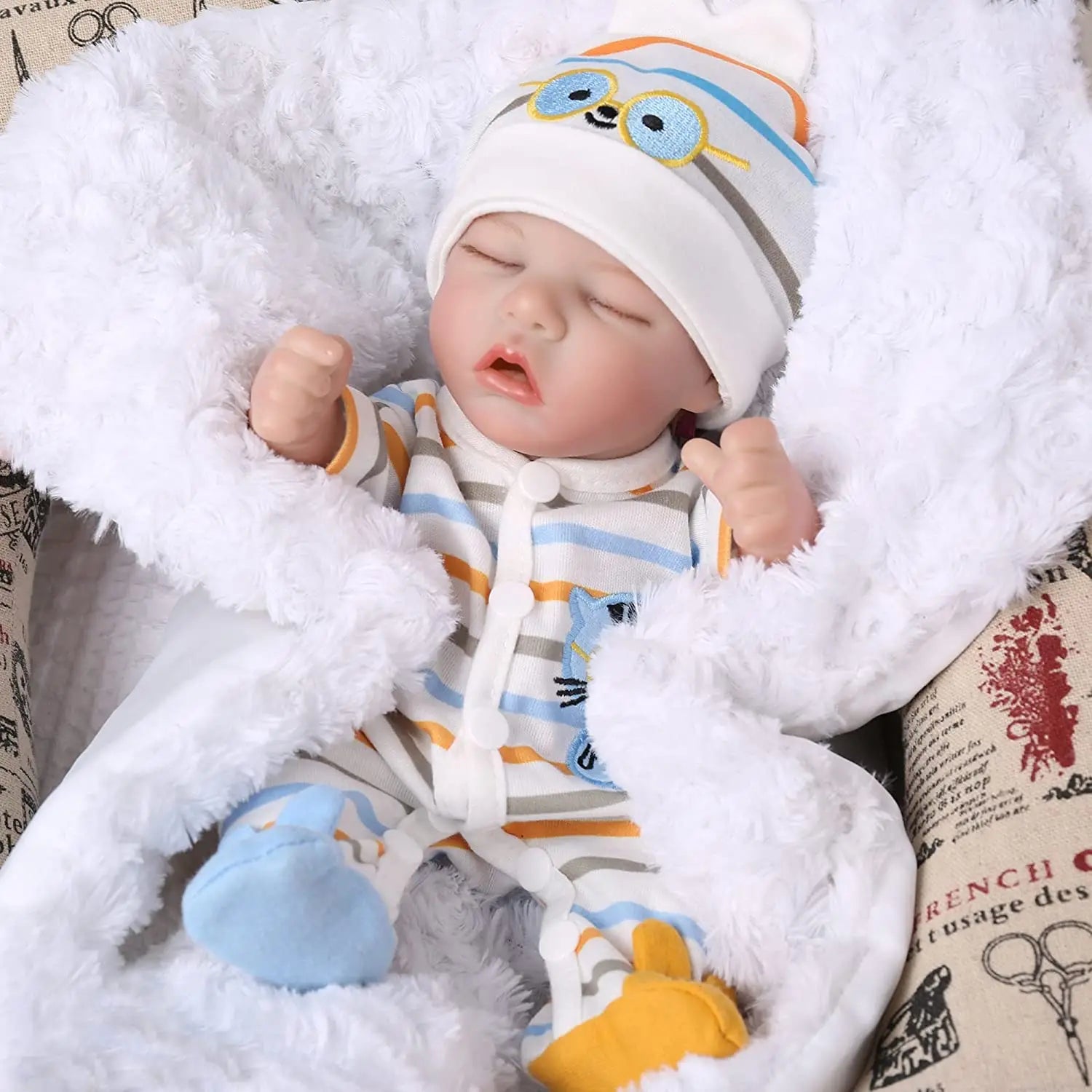 Reborn Baby Dolls - 12 Inch Realistic Sleeping Doll for Kids - The Kings Lots