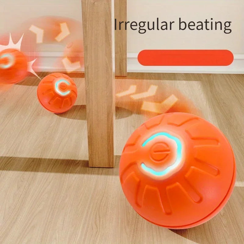 1-10PCS Smart Dog Toy Ball Electronic Interactive Pet Toy Moving Ball USB Automatic Moving Bounce Suitable for Puppy Gift - The Kings Lots