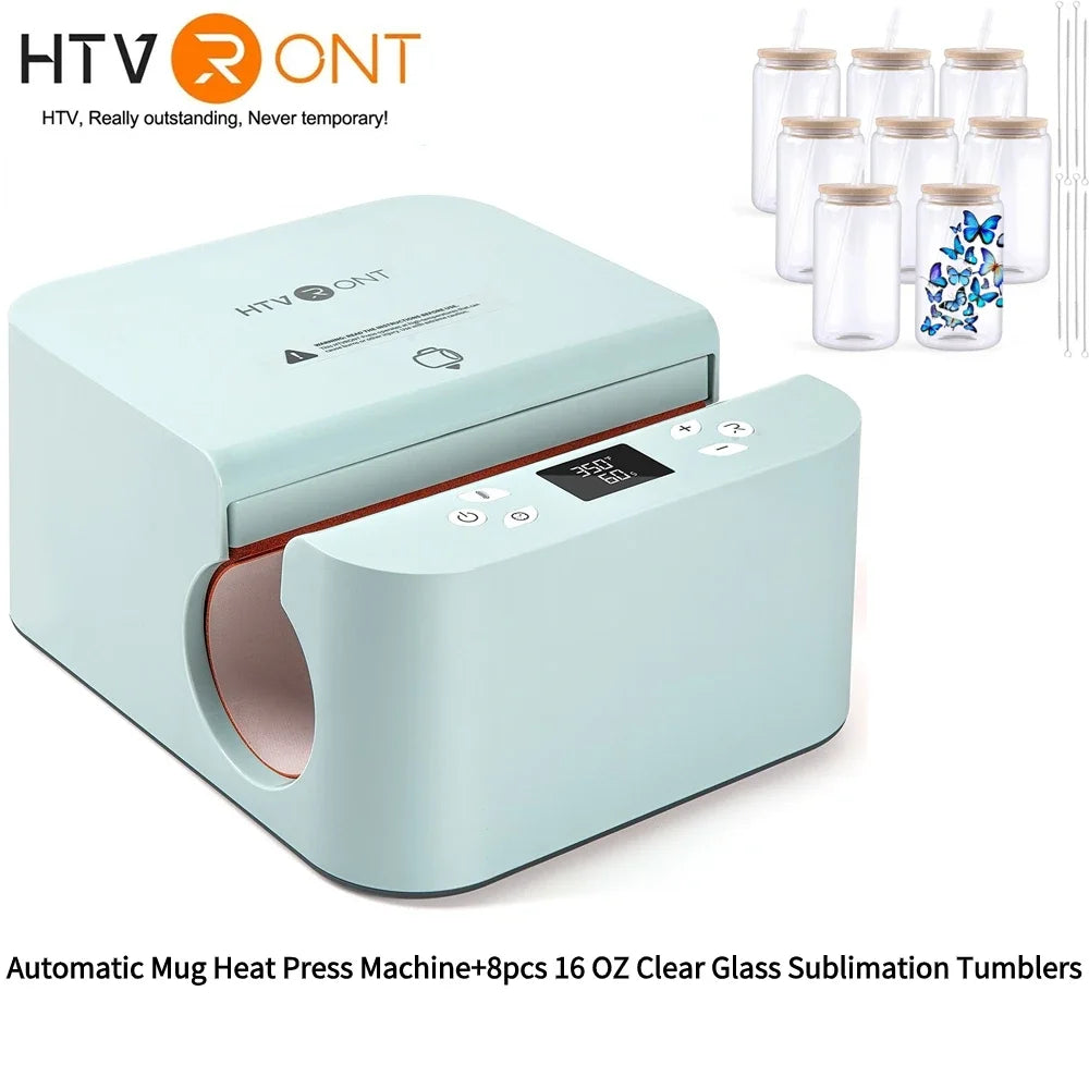 HTVRONT Automatic Mug Heat Press Machine DIY Sublimation - The Kings Lots