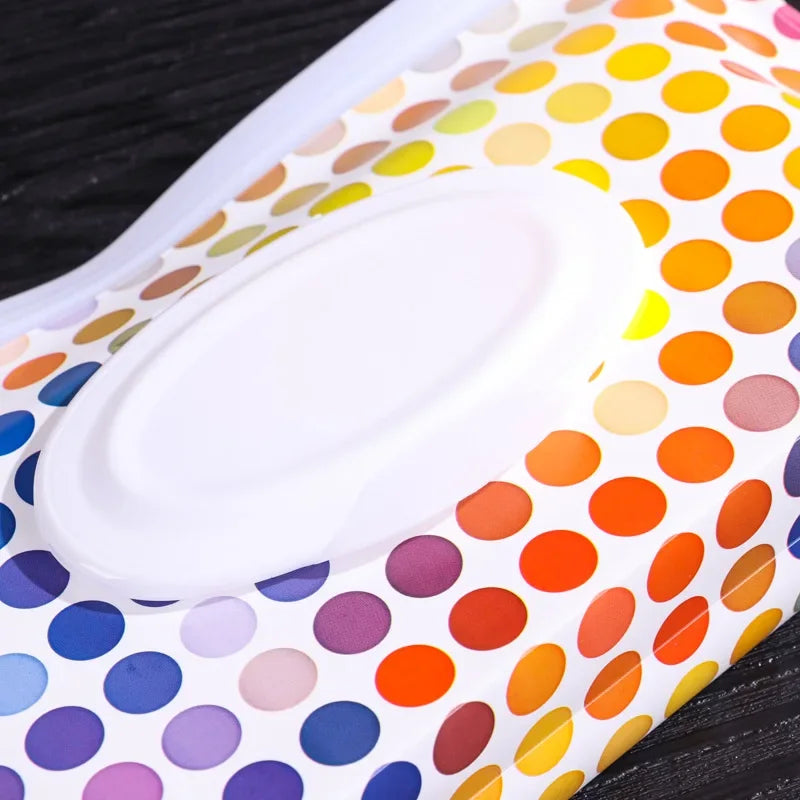 EVA Baby Wet Wipe Pouch Cute Snap-Strap Refillable Wet Wipes Bag Flip Cover Tissue Box Outdoor Useful Baby Stroller Accessory