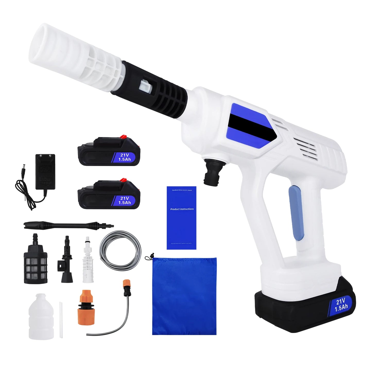 DayPlus Electric High Pressure Washer Rechargeable Car Wash Gun - The Kings Lots