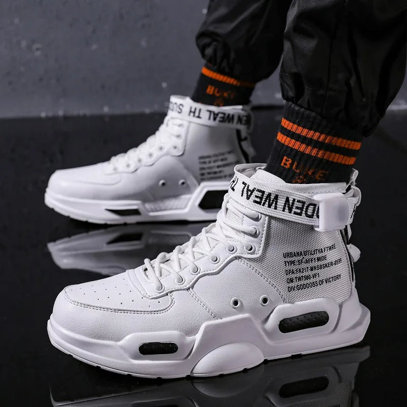 Men's Fashionable Sports Shoes High Top Walking Shoes - The Kings Lots