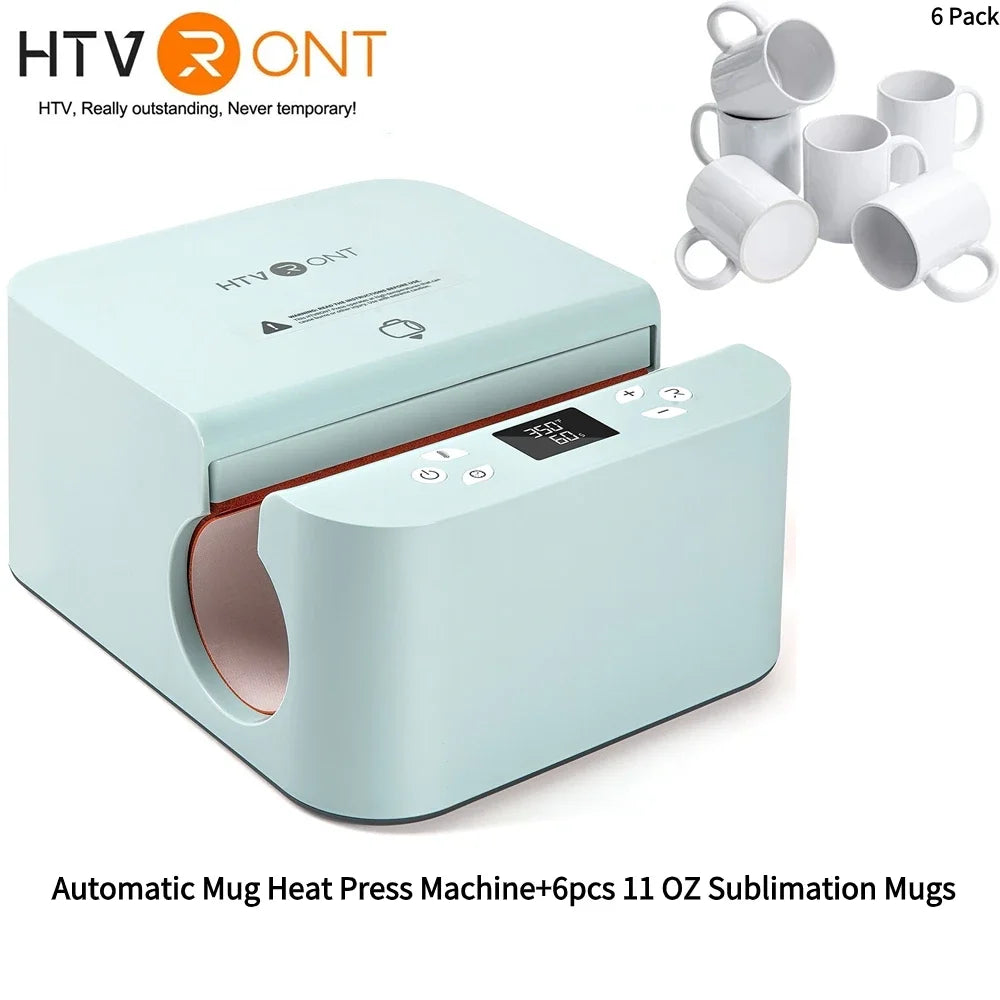 HTVRONT Automatic Mug Heat Press Machine DIY Sublimation - The Kings Lots