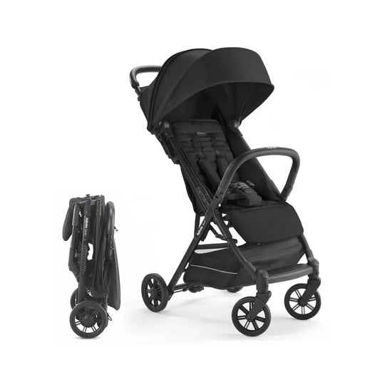 Onyx Black  Compact, Airplane Travel Stroller for Babies & Toddlers 3 Months to 50 lbs  Lightweight  Easy to Open  BPA Free