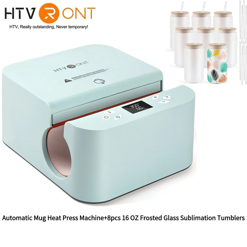 HTVRONT Automatic Mug Heat Press Machine DIY Sublimation - The Kings Lots