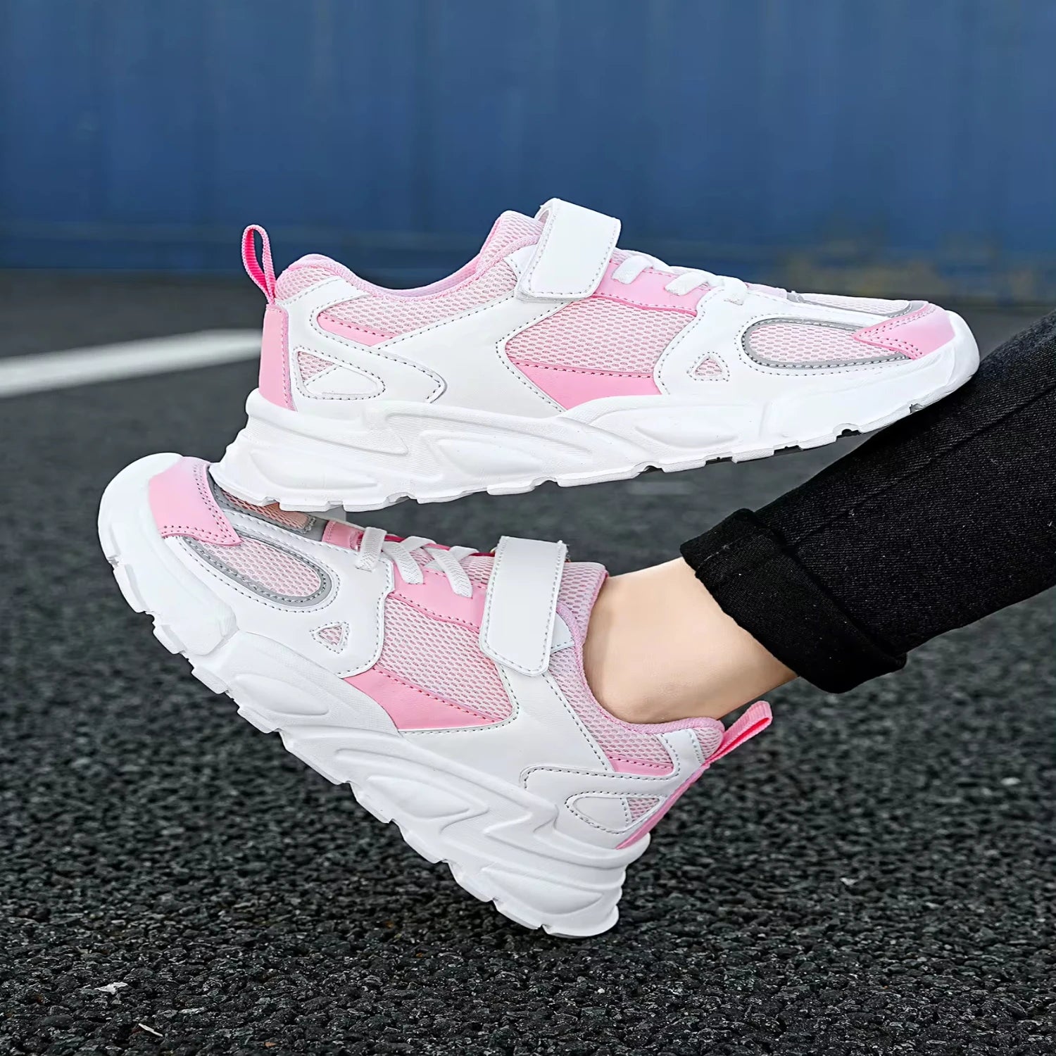 Children's Outdoor Sports Anti Slip Round Toe Mesh Shoes - The Kings Lots