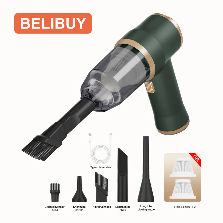 BELIBUY Wireless Car Vacuum Cleaner for High Power Home Use - The Kings Lots