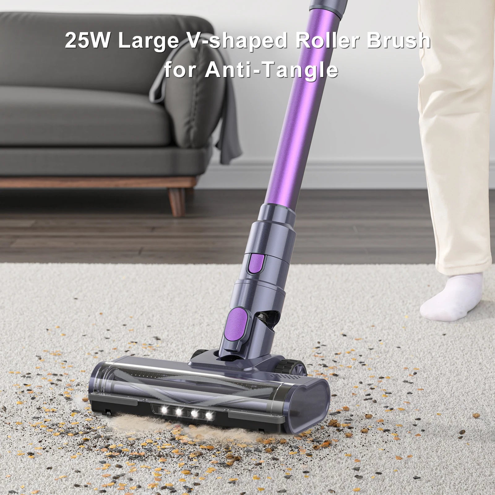 30Kpa Cordless Vacuum Cleaner Lubluelu L7 Lightweight Touch Screen - The Kings Lots