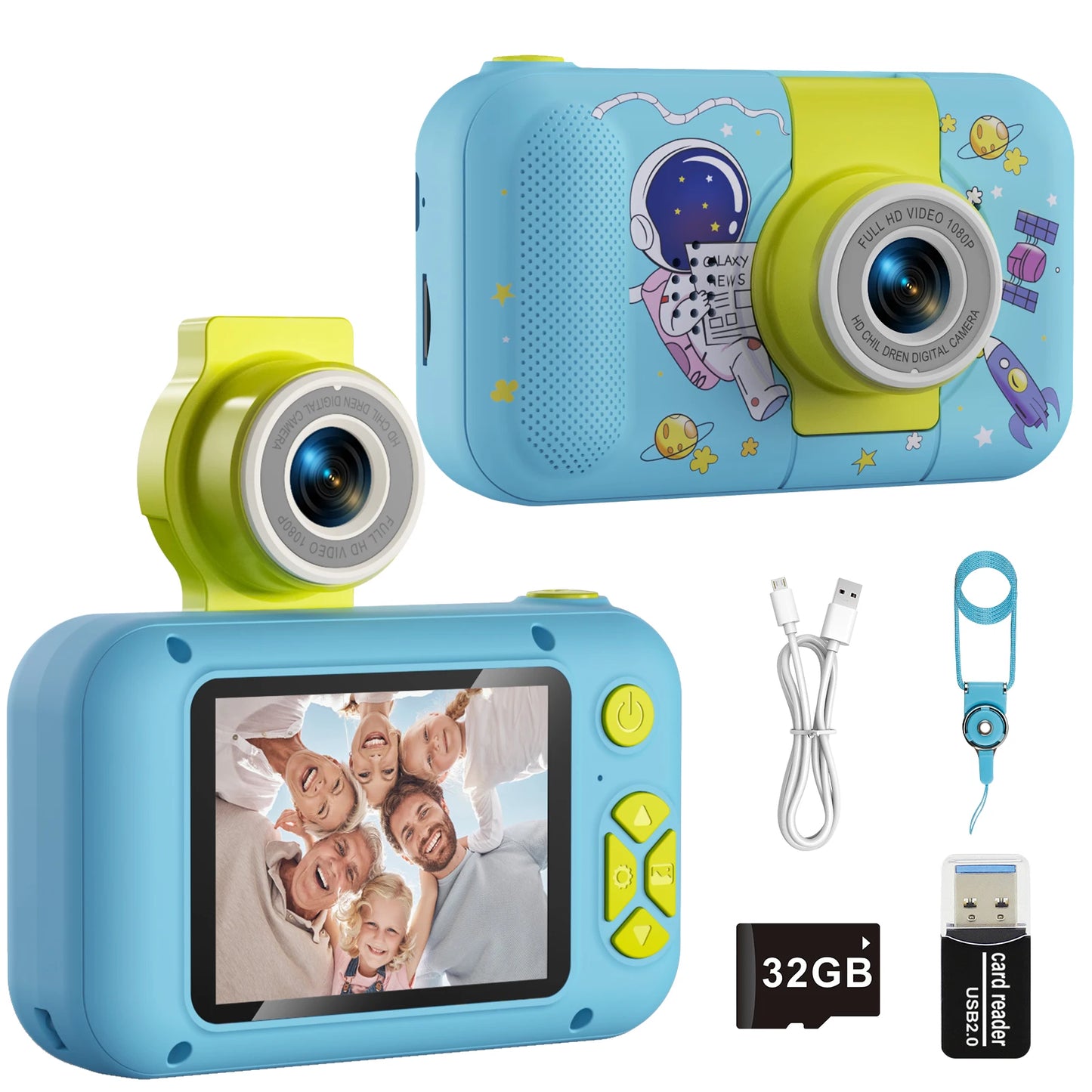 Kids Camera ARNSSIEN 180° Flip Lens Digital Camera for Kids - The Kings Lots
