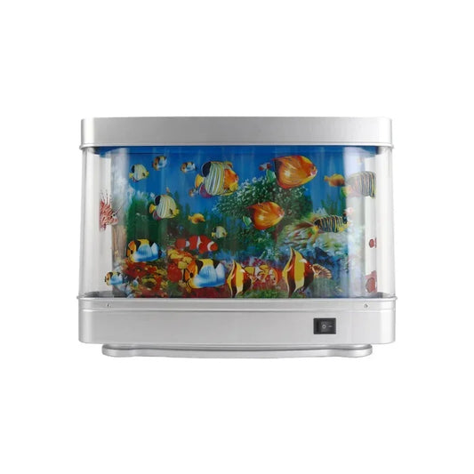 Tropical Fish Tank Lamps Artificial Aquarium Decor Virtual Ocean in Motion Night Light For Children Halloween Christmas Gift Toy - The Kings Lots