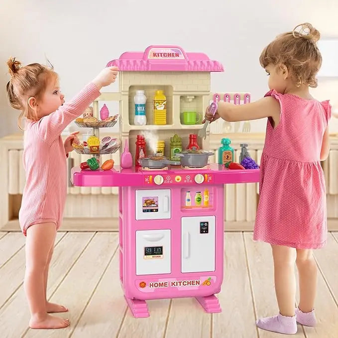 Play Kitchen Girls Toy Pretend Food Kitchen Toys for Kids - The Kings Lots