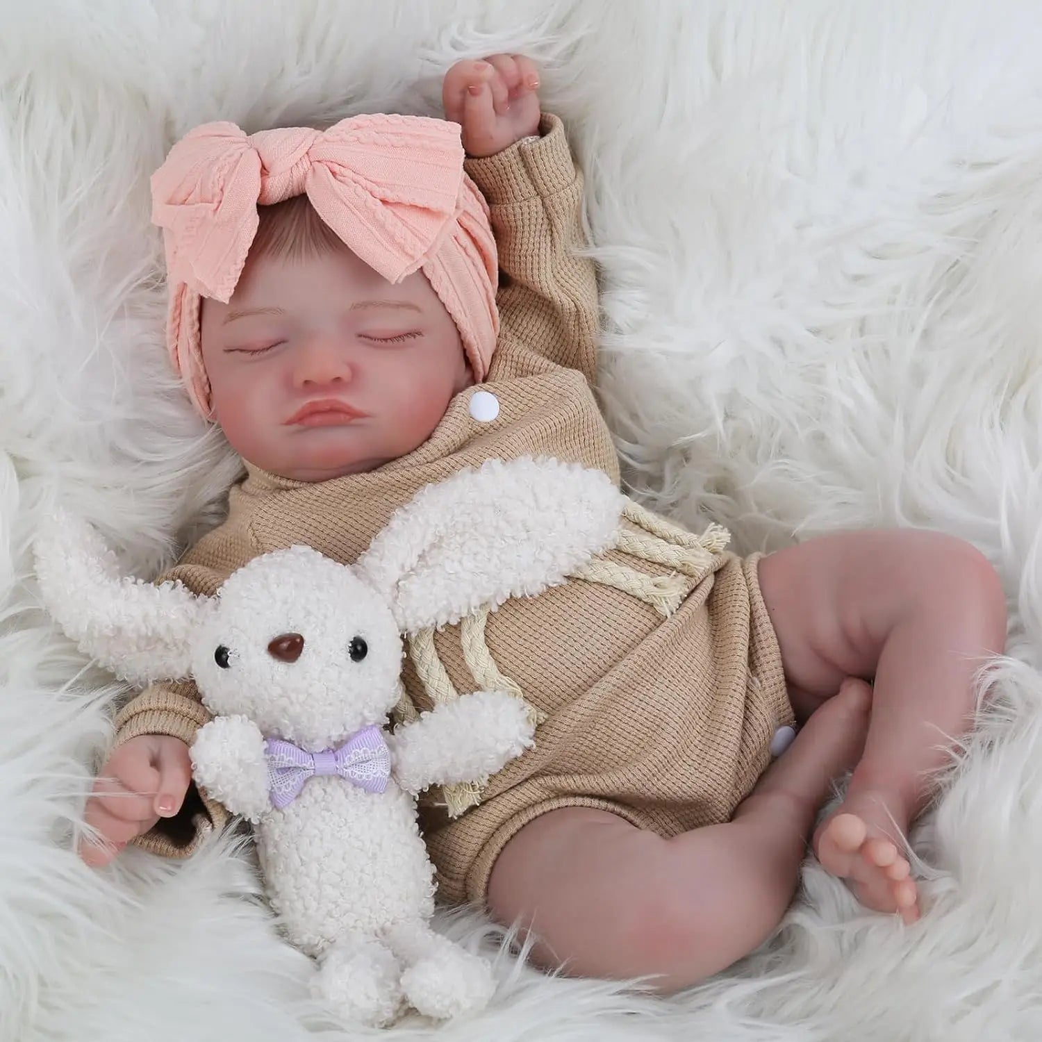 Lifelike Reborn Baby Dolls 20 Inch Sleeping Realistic Newborn - The Kings Lots