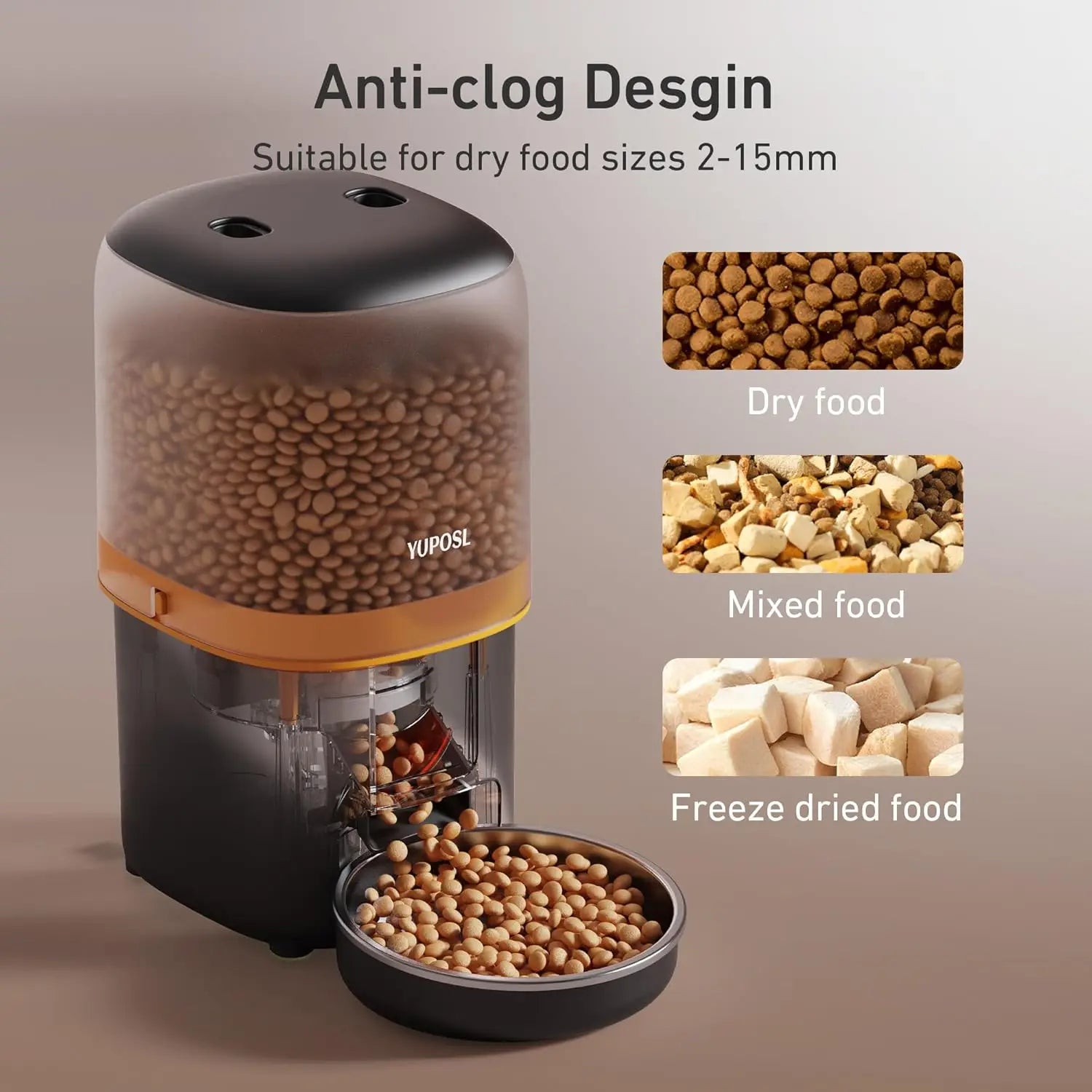 2025 Upgraded Automatic Cat Feeder - 4L Timed Auto Pet Feeder for Cat and Dog with Dry Food Dispenser, 180-day Battery Life - The Kings Lots