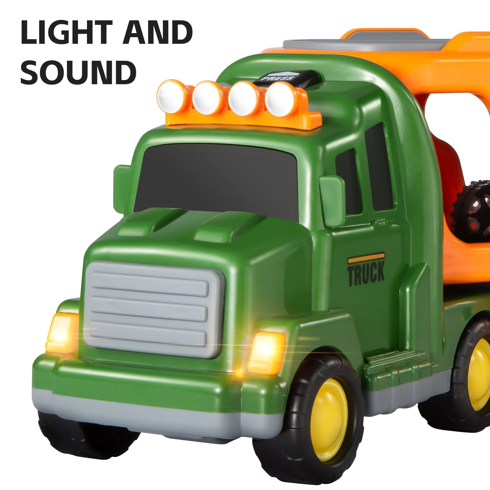 Dinosaur Trucks Toys For Kids Sets 7 In 1 Dinosaur Carrier - The Kings Lots