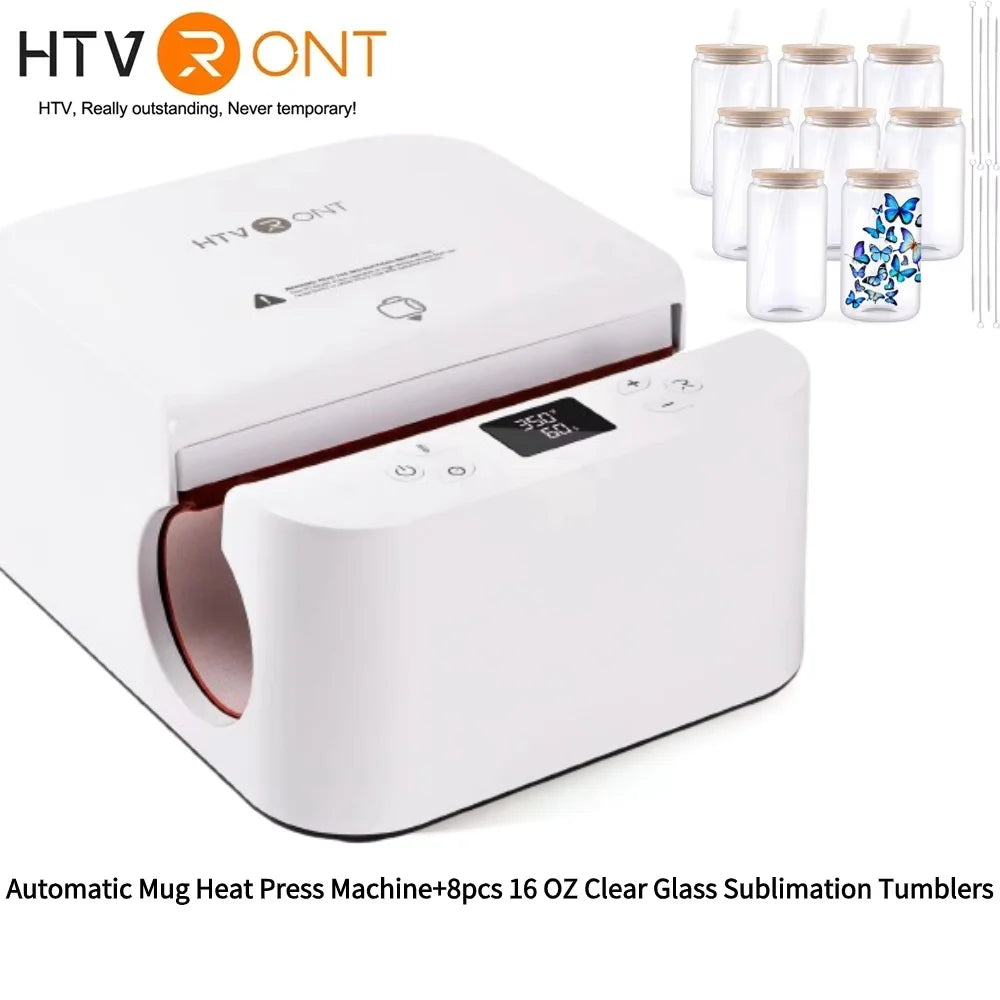 HTVRONT Automatic Mug Heat Press Machine DIY Sublimation - The Kings Lots