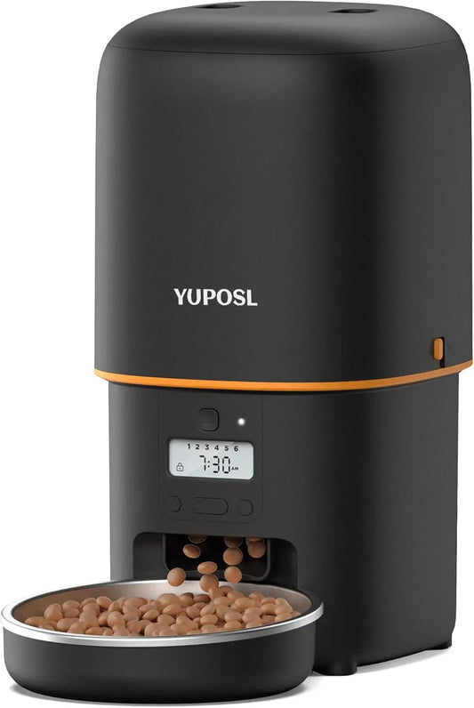 2025 Upgraded Automatic Cat Feeder - 4L Timed Auto Pet Feeder for Cat and Dog with Dry Food Dispenser, 180-day Battery Life - The Kings Lots