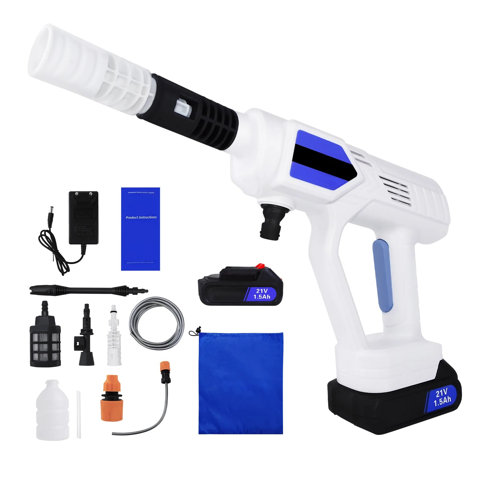 DayPlus Electric High Pressure Washer Rechargeable Car Wash Gun - The Kings Lots