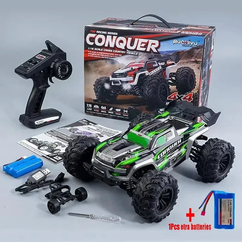 WLtoys 1:16 Scale Large RC Car 50km/h High Speed 4WD Toy - The Kings Lots