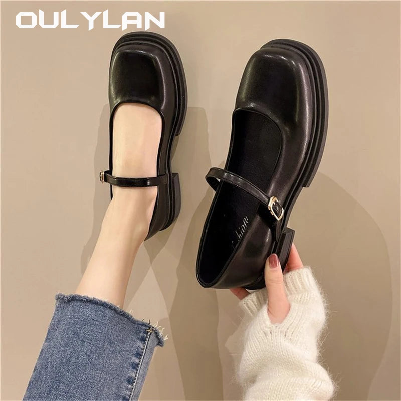 Oulylan Soft Soles Women Shoe Comfortable Leather Shoes 2024 - The Kings Lots