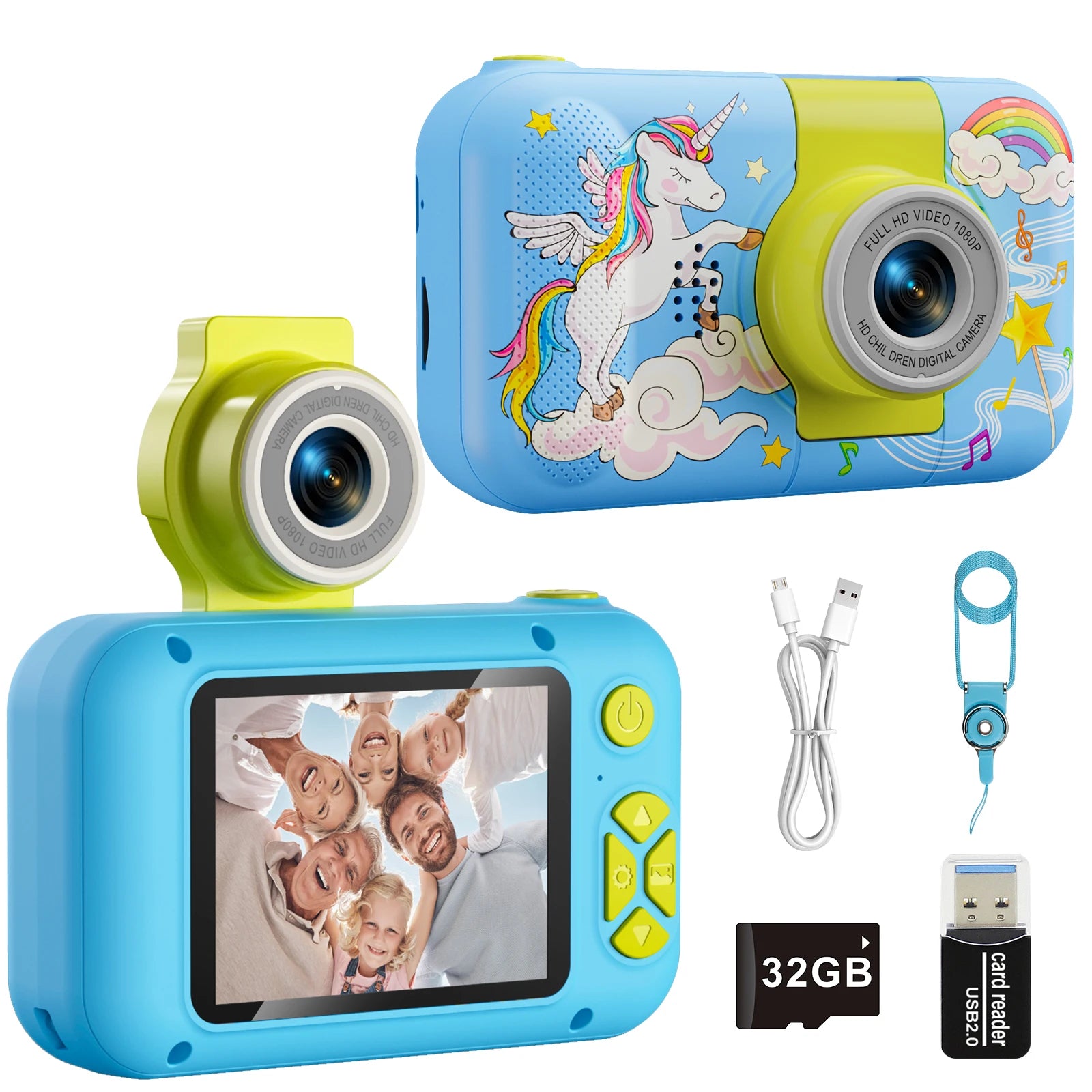 Kids Camera ARNSSIEN 180° Flip Lens Digital Camera for Kids - The Kings Lots