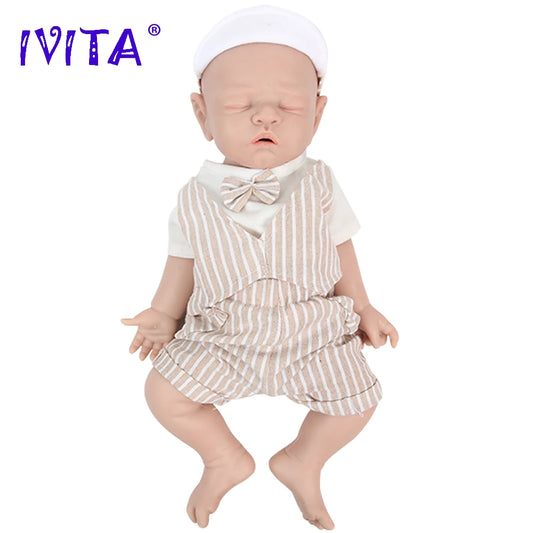 IVITA WB1528 43cm Silicone Reborn Baby Doll Male Gift - The Kings Lots
