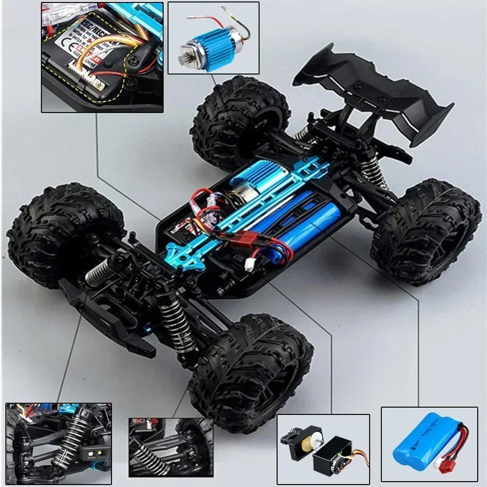 WLtoys 1:16 Scale Large RC Car 50km/h High Speed 4WD Toy - The Kings Lots