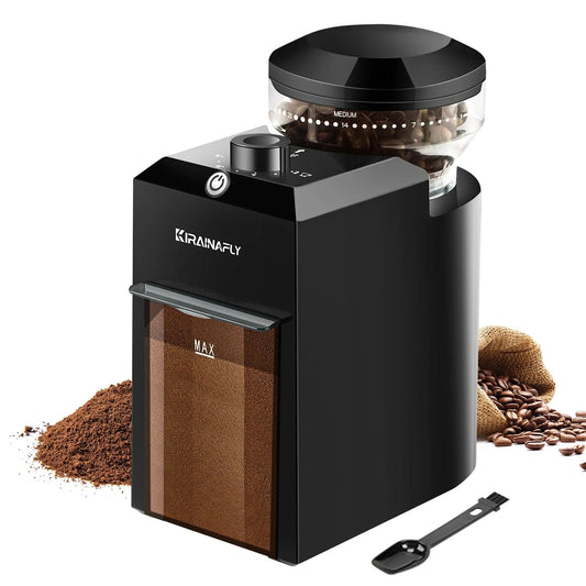 Automatic Burr Mill Coffee Grinder Electric Bean Grinding - The Kings Lots