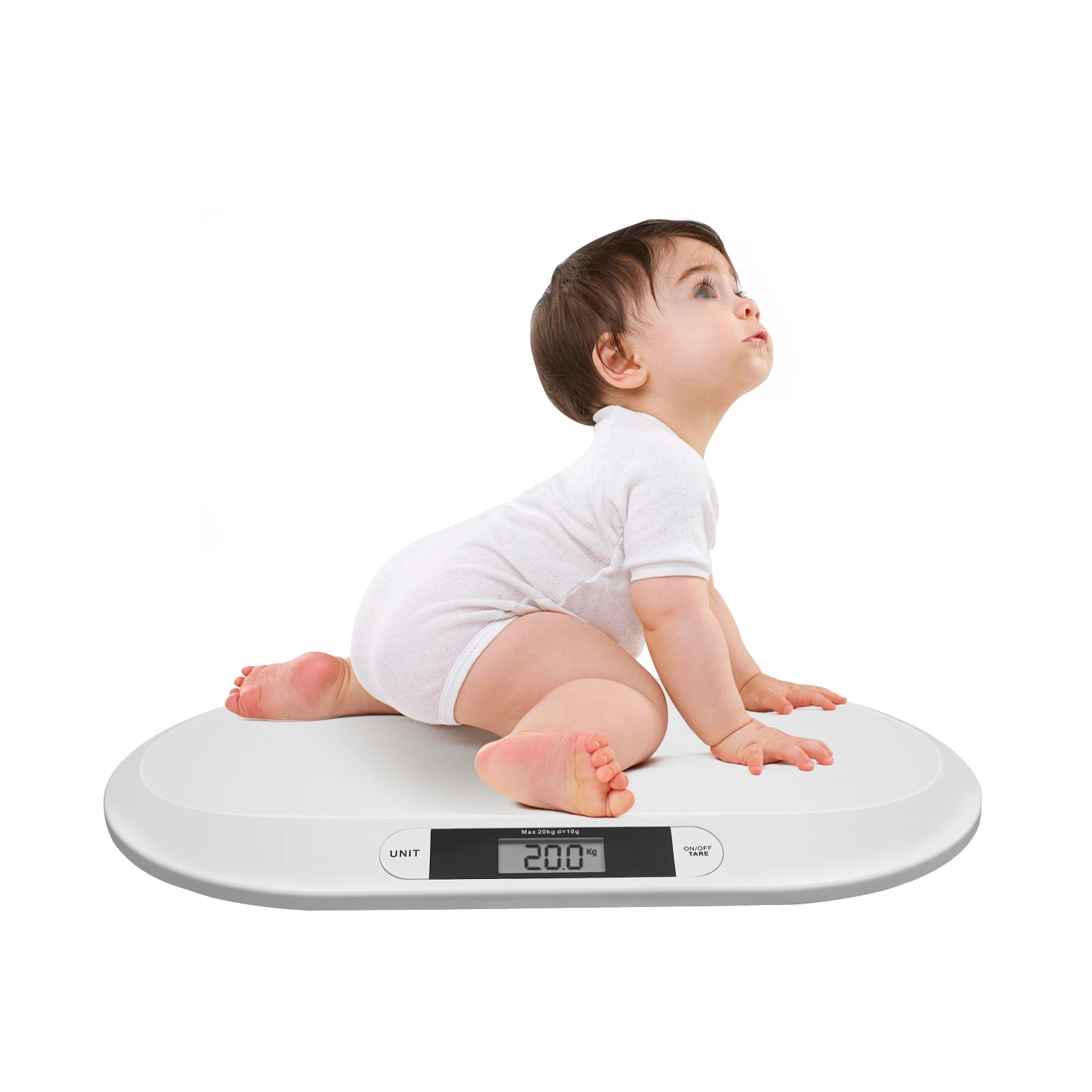 Ergonomic Digital Baby Scale – High-Accuracy Infant Weighing Scale, 20kg/44lb Capacity, ABS Material, Auto Shut-Off, and - The Kings Lots