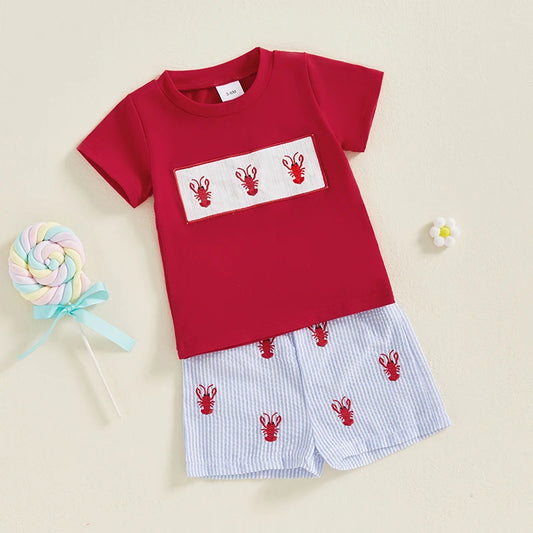 Baby Girl Spring Outfits Floral Print Ruffle Sleeve Top Set - The Kings Lots