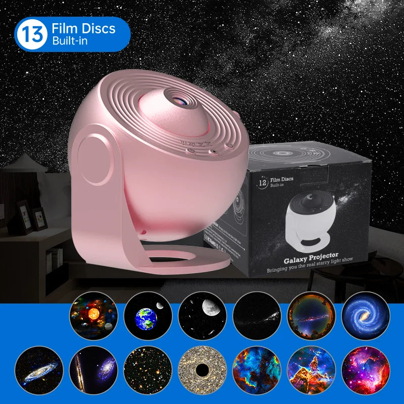 Night Light Galaxy Projector Rotate Planetarium Lamp For Gifts - The Kings Lots