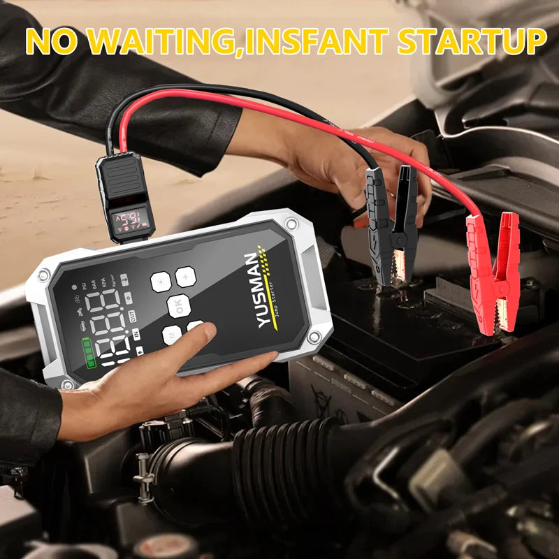 YUSMAN Car Jump Starter 150PSI Air Compressor 12V Inflator - The Kings Lots