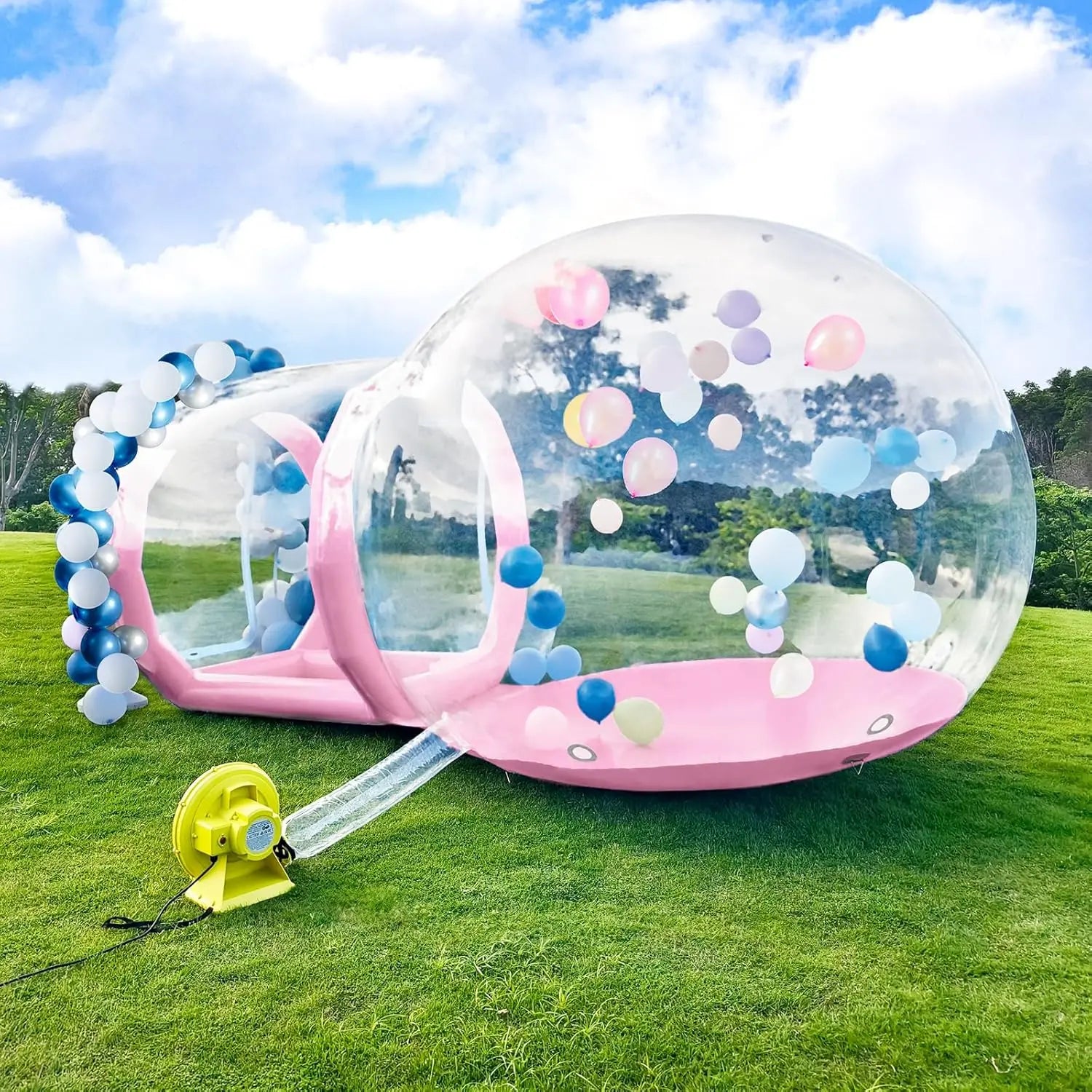 10FT Inflatable Bubble House Dome for Kids with Tunnel - The Kings Lots
