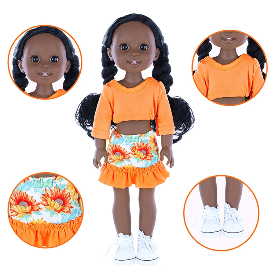 Fashionable Exquisite Girl Doll 15 Inch Birthday Gift Doll Delicate for Children Dress for Home Bedroom Simulated Decoration - The Kings Lots