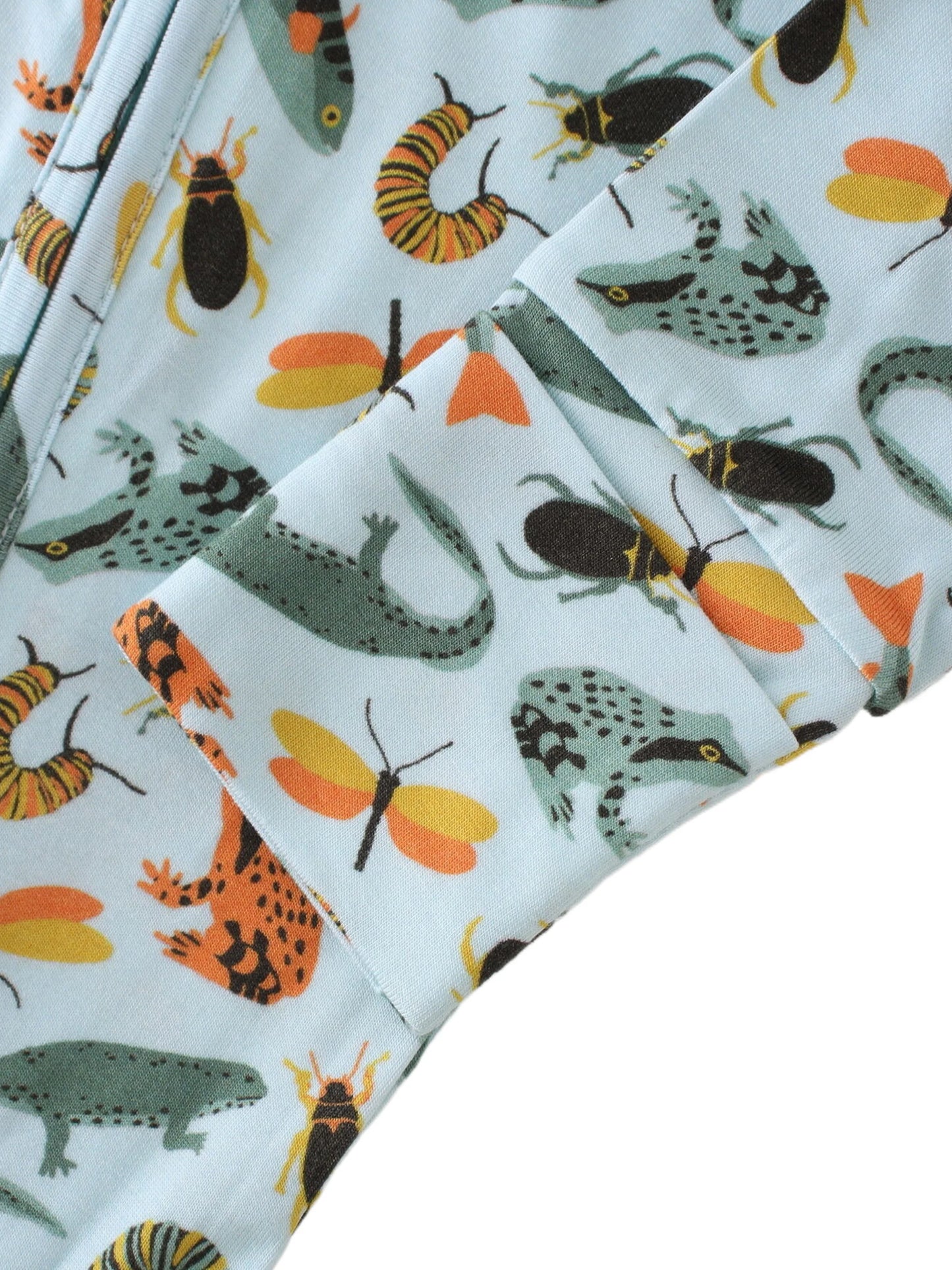 POSHTOT Crocodile print bamboo fiber baby long sleeve.  Baby pajamas two-way zipper 0-2 years romper. - The Kings Lots